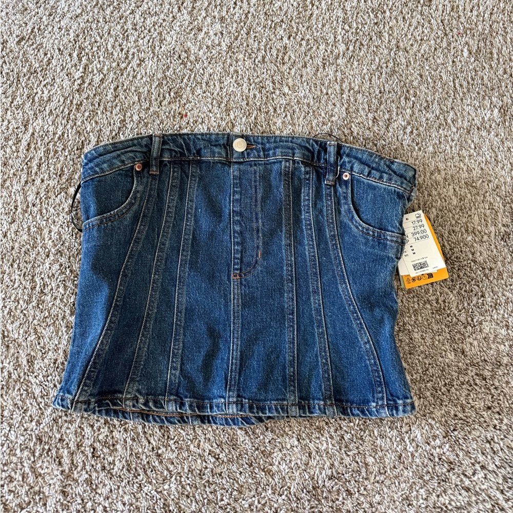 H&M Blue Denim Women's Top